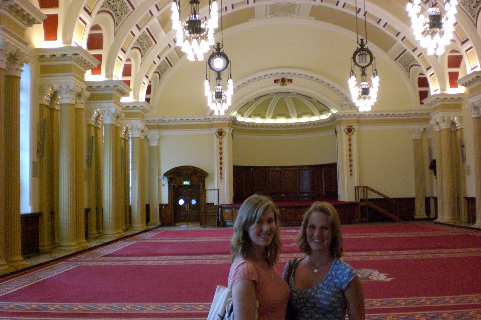 images of the sisters in opulent city hall of belfast this wallpaper
