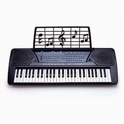 Hamzer 54 Key Electronic Music Piano Keyboard - Black