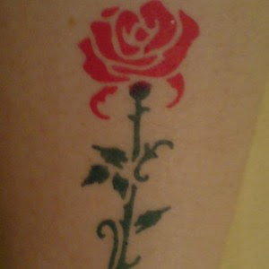 Flower Tattoo Design On The Back