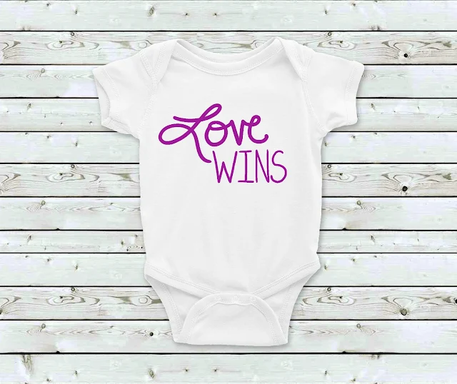 Love wins baby bodysuit