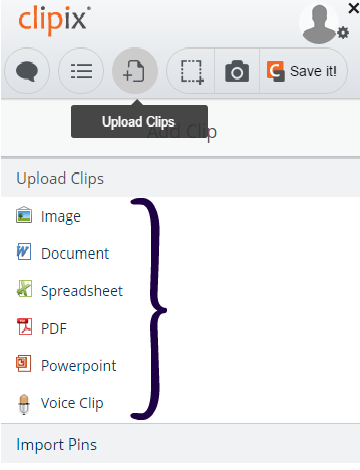 upload clips