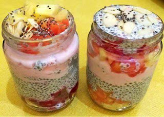 Resepi Puding Chia Seed Buah