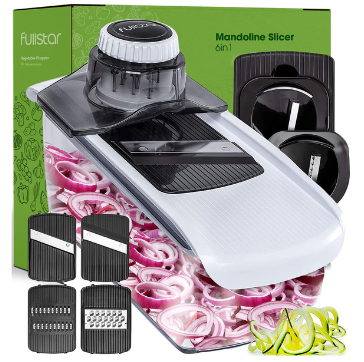 Fullstar 6-in-1 Mandoline Slicer - The Ultimate Kitchen Gadget for Meal Prep