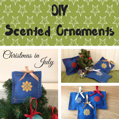 DIY, scented ornaments, Christmas in July, christmas ornaments