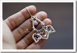 Handmade Wire Jewelry: Silver Lotus Earrings for Wedding V2, Prototype