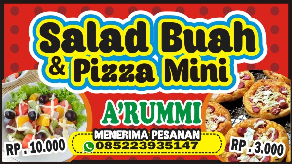 Download Contoh Spanduk Salad Buah  Format CDR KARYAKU