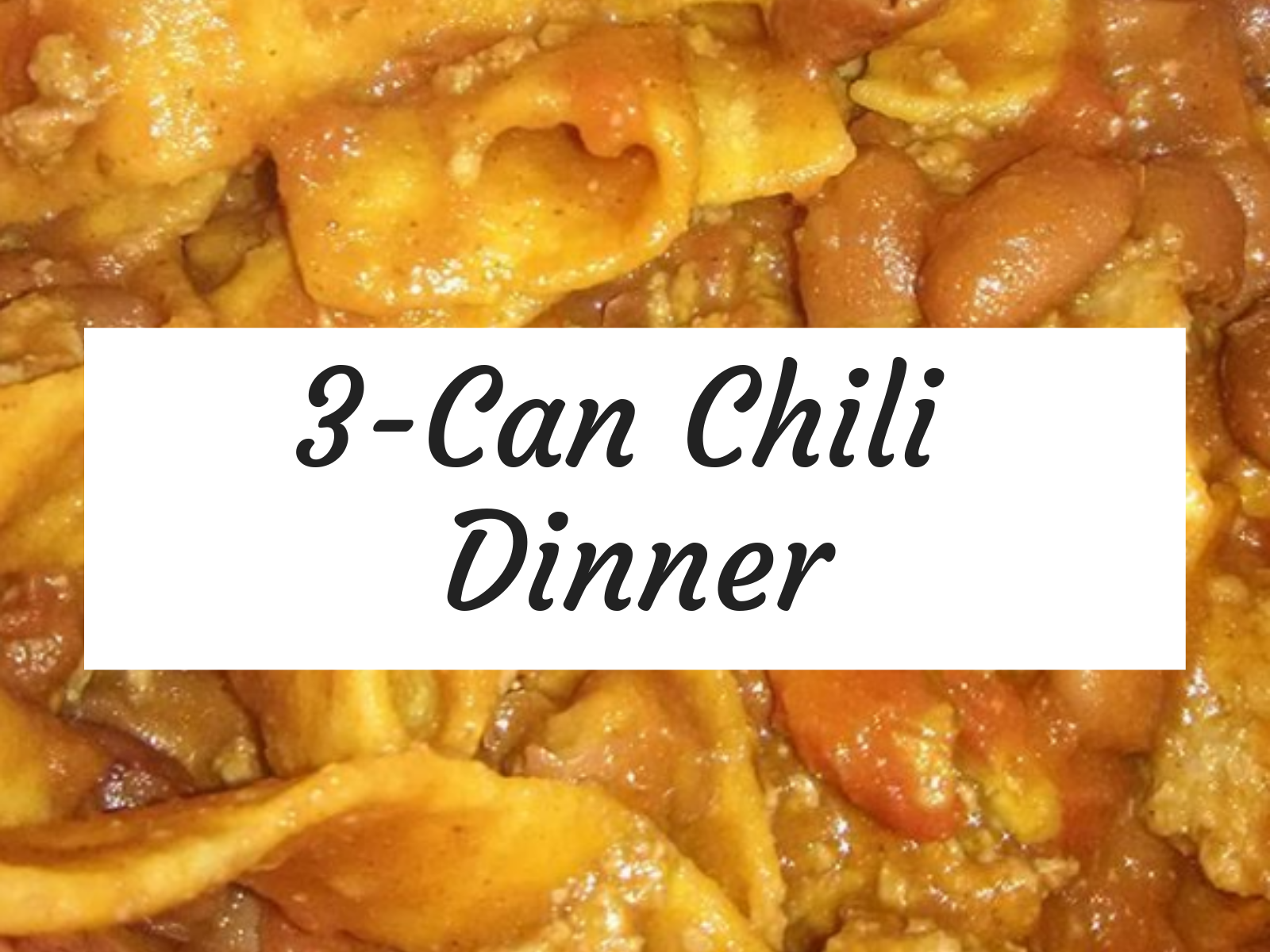 This 3-can chili is a filling meal that costs less than $2 for 2 ample adult portions. Vegetarian, vegan, gluten-free, dairy-free.