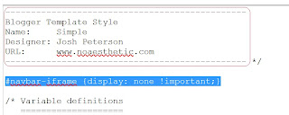 paste navbar remove code