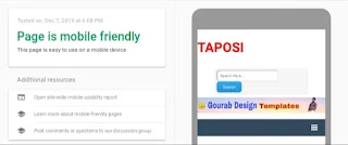 taposi blogger template mobile friendly test