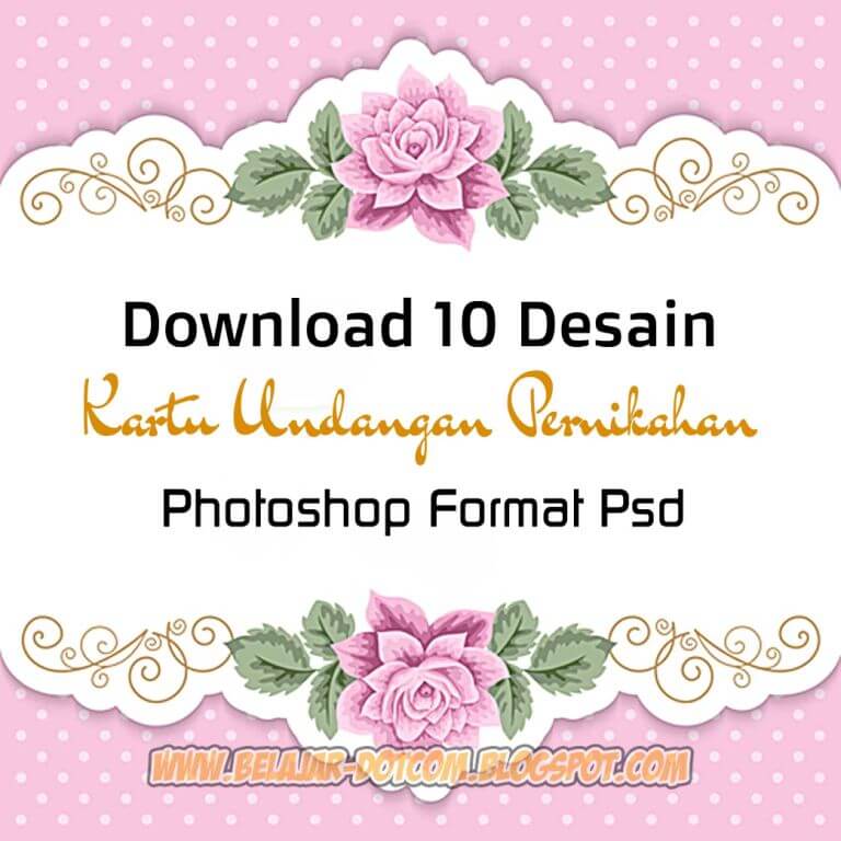  Download  10 Desain  Kartu Undangan  Pernikahan  Photoshop