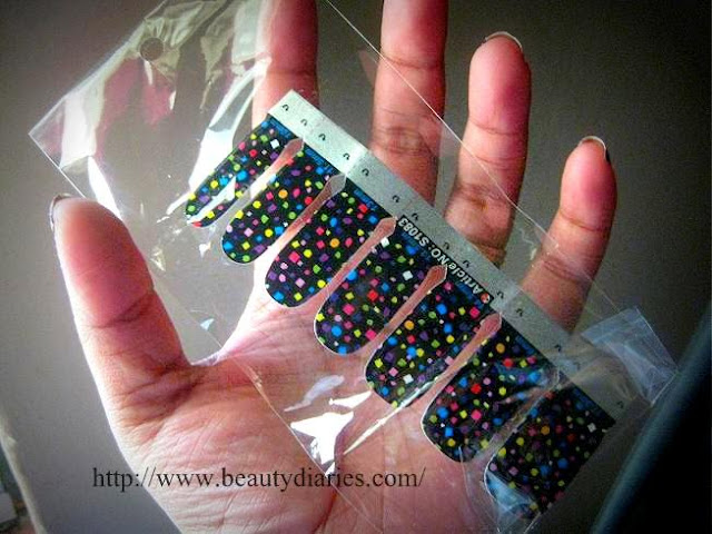 OMG Confetti Nail polish Strips