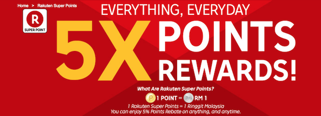 5X Points Rewards, for everything, everyday !