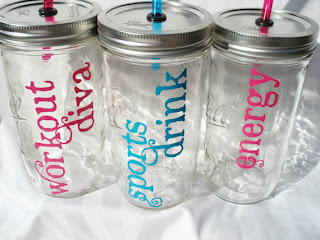 Style Athletics Etsy Workout Fitness Items Bittersweet Lemonade Glass Mason Jar Water Bottle