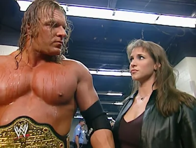 WWE Judgement Day 2003 - Stephanie McMahon warns Triple H to be careful against Kevin Nash