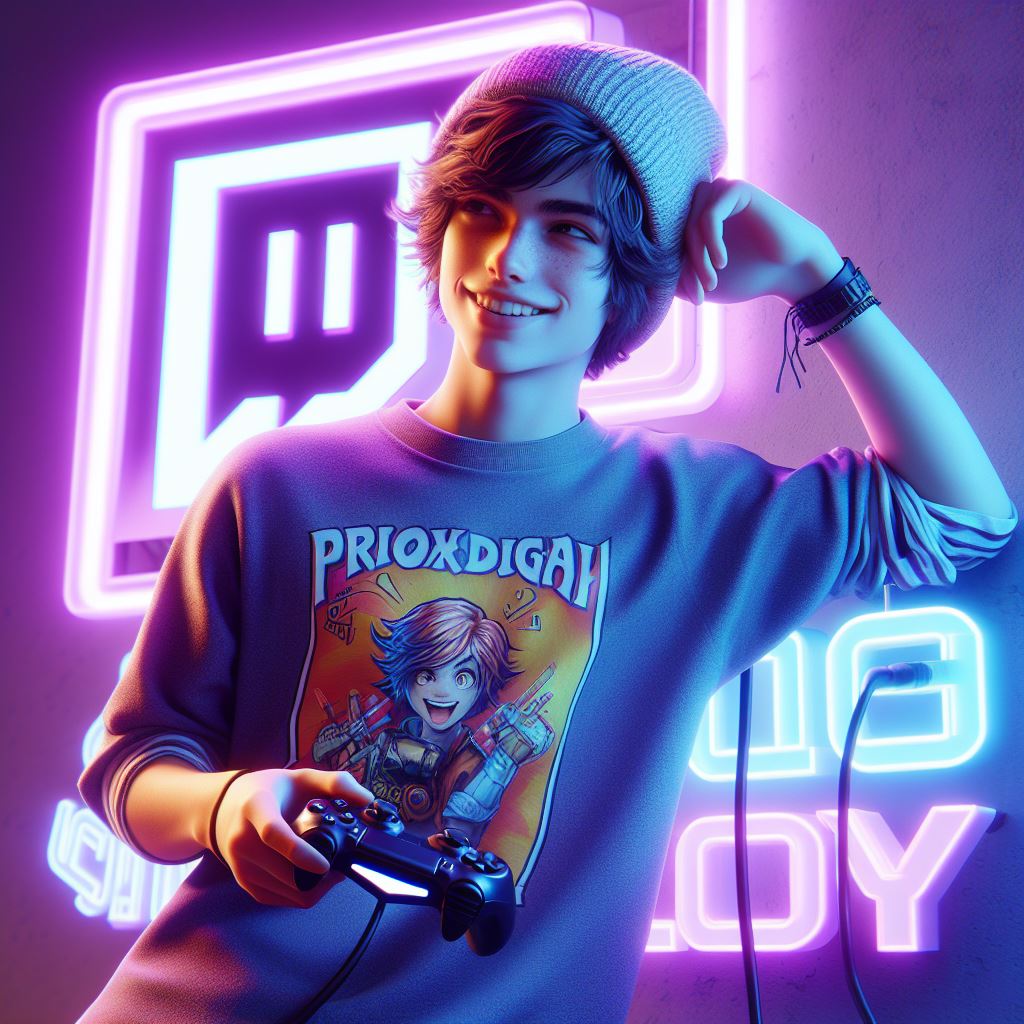 twitch 3d ai generated image