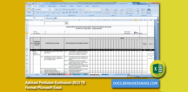 Aplikasi Raport Tk Kurikulum 2013