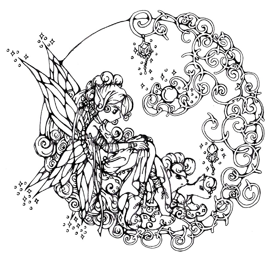 Fairy Coloring Pages Printable Free 8