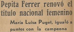 VIII Campeonato Femenino de Ajedrez de España, recorte de Marca, 13/3/1964