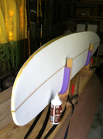 wood surfboard