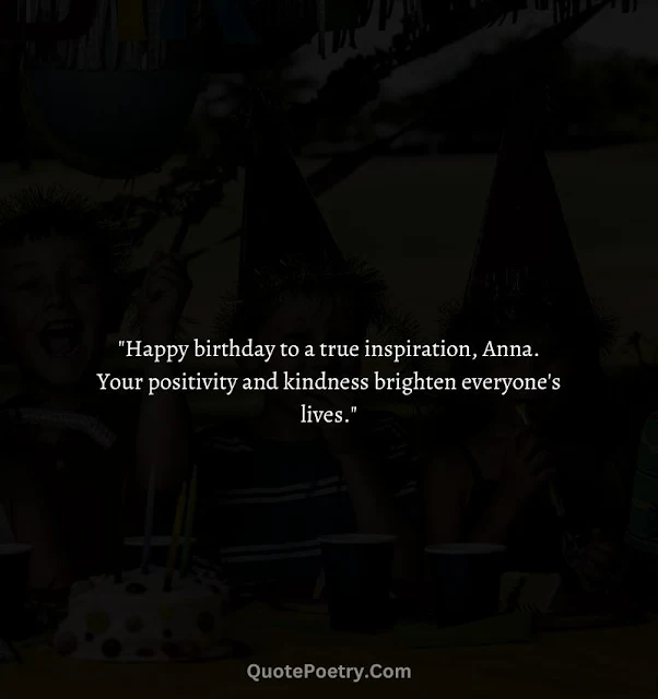 Happy Birthday Anna Quotes