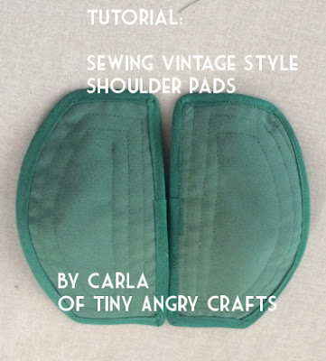 The Vintage Pattern Files: Free 1940s Sewing Tutorial - Shoulder Pads