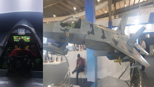 AMCA CDR to complete by December, roll out in 2025-26 : AMCA cockpit simulator at DefExpo 2022