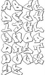 Cool Graffiti Alphabet Jagged