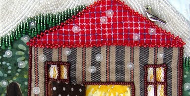 bead embroidery, Robin Atkins, Bead Journal Project, detail