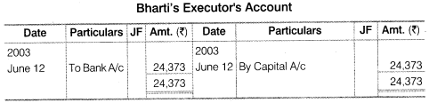 Solutions Class 12 Accountancy Chapter -4 (Reconstitution of a Partnership Firm – Retirement/Death of a Partner)