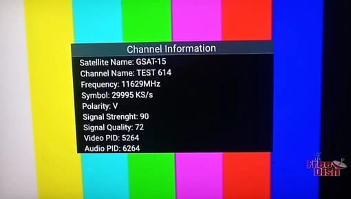 MPEG-4 Slot Test 614 Vacant on DD Free Dish
