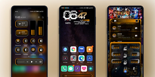 DVRK EMEL|  Fantastic a Theme Based on Mobile Legends Game For MIUI 12.5,MIUI 13 & MIUI 14 with Dark Mode And WhatsApp Module 