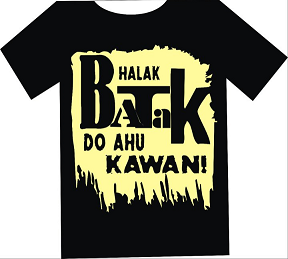 kaos batak warna hitam