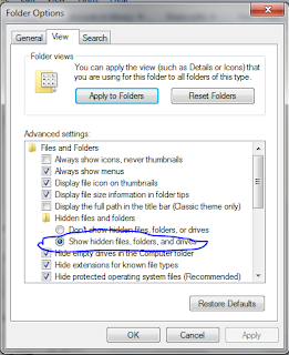 Cara Menampilkan Hidden Folder / File Tersembunyi Windows 7