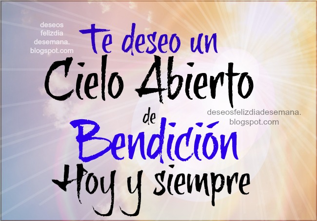 Frases Cristianas Te deseo muchas bendiciones | Imágenes y Deseos ...