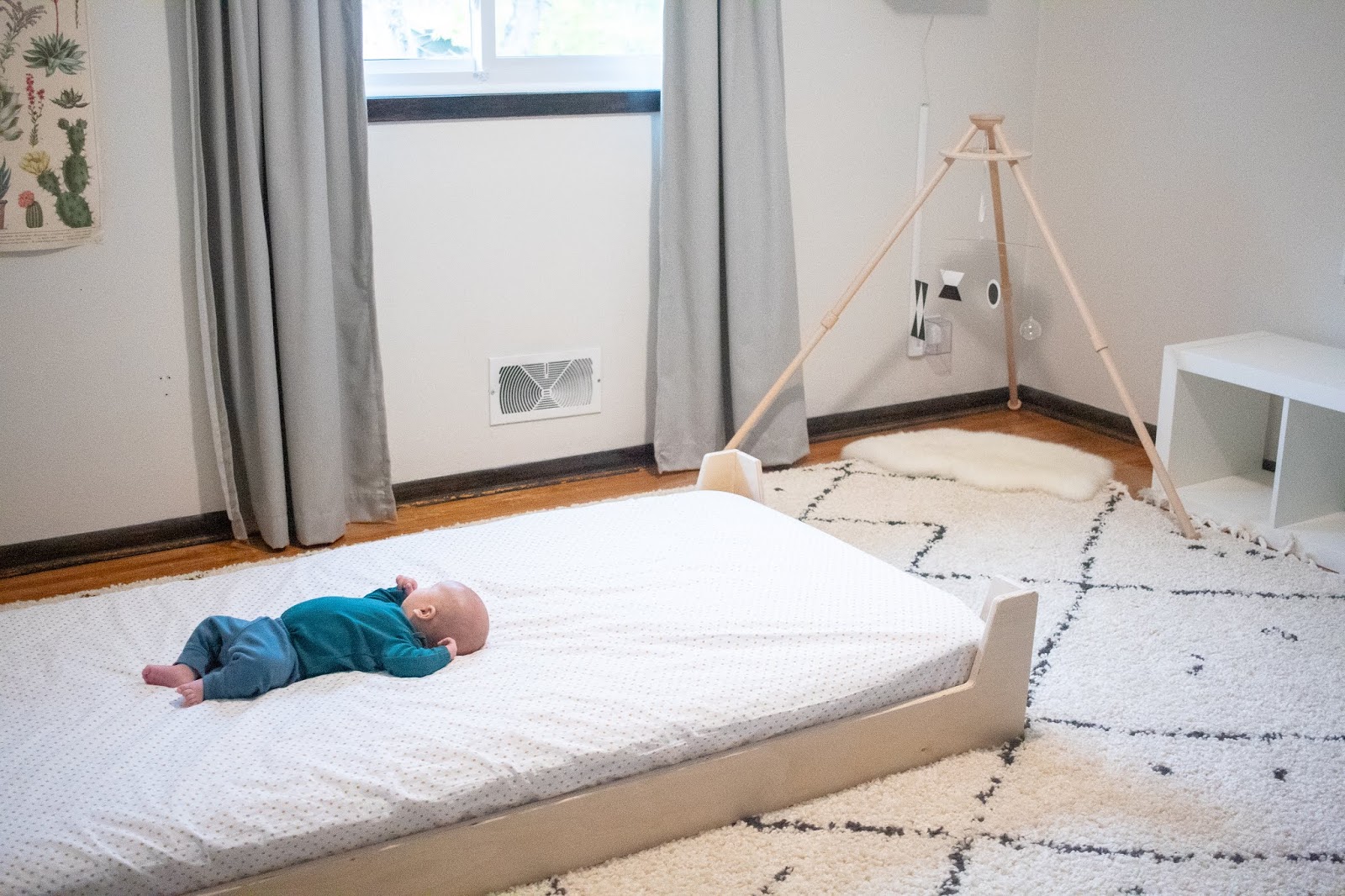 Transitioning to a Montessori Floor Bed with a Newborn