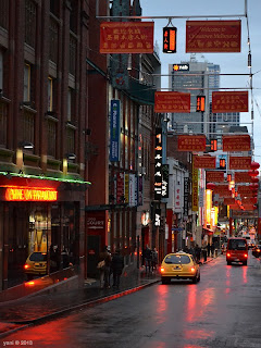 chinatown in the rain