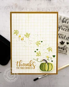 Sunny Studio Stamps: Autumn Greetings and Pretty Pumpkins Fall Themed Thank You Card by Vanessa Menhorn