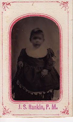 American baby, tintype, J.S. Rankin, P.M.