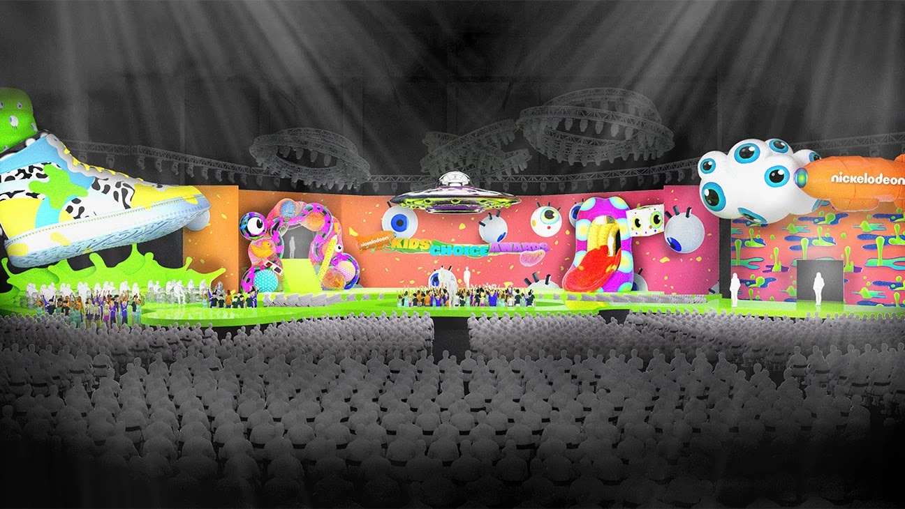 NickALive!: Inside Kids' Choice Awards 2023 Set Design: Stage Aims