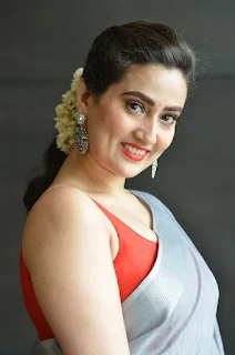 Manjusha at Acharya Movie Pre release Press Meet