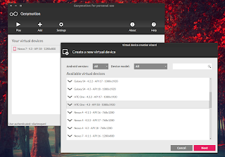 Genymotion Android emulator