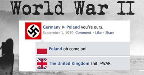 This Is What Would Happen If Countries Had Facebook During World War II