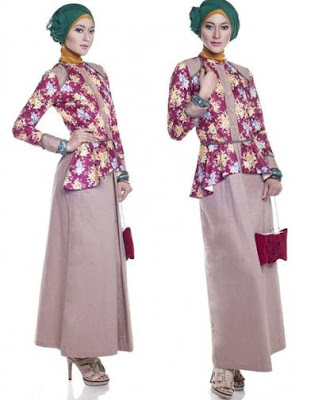 model baju batik modern hijab modis