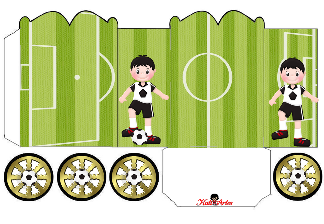 Soccer: Princess Carriage Shaped Free Printable Boxes.