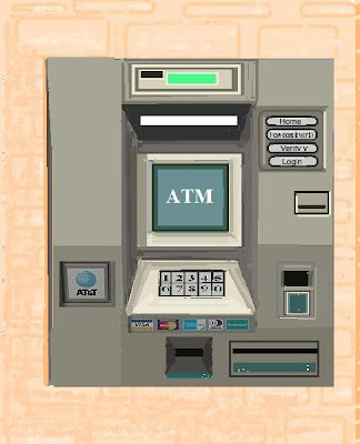 Bank ATM machine