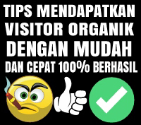 Cara mendapatkan ribuan Visitor organik di blog dengan sekali klik mudah dan cepat