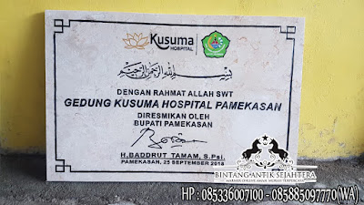 Prasasti Marmer Tulungagung, Harga Prasasti Marmer, Prasasti Peresmian Marmer