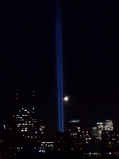 Ground Zero beam of light