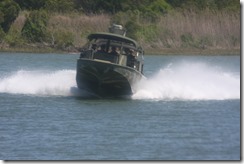 Camp LeJeune Military Boat underway