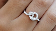 Heart Knot Diamond Ring Heart Knot Diamond Ring